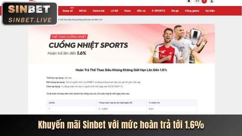 Sonbet homepage features